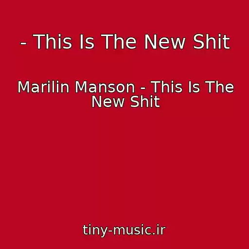کاور آهنگ - This Is The New Shit از Marilin Manson - This Is The New Shit