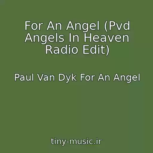 کاور آهنگ For An Angel (Pvd Angels In Heaven Radio Edit) از Paul Van Dyk For An Angel