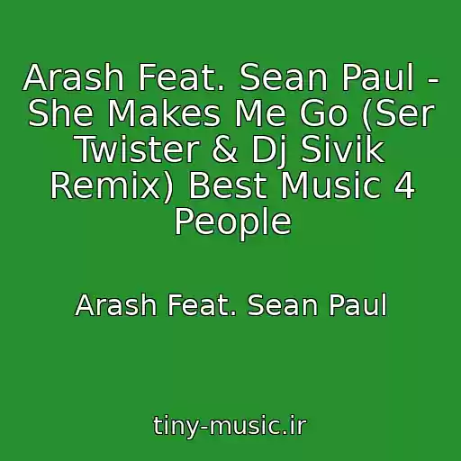 کاور آهنگ Arash Feat. Sean Paul - She Makes Me Go (Ser Twister & Dj Sivik Remix) Best Music 4 People از Arash Feat. Sean Paul