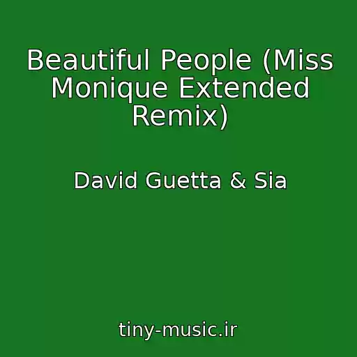 کاور آهنگ Beautiful People (Miss Monique Extended Remix) از David Guetta & Sia