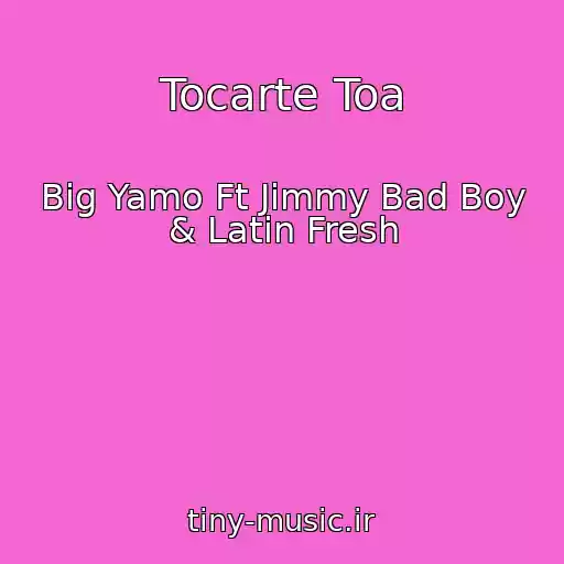 کاور آهنگ Tocarte Toa از Big Yamo Ft Jimmy Bad Boy & Latin Fresh
