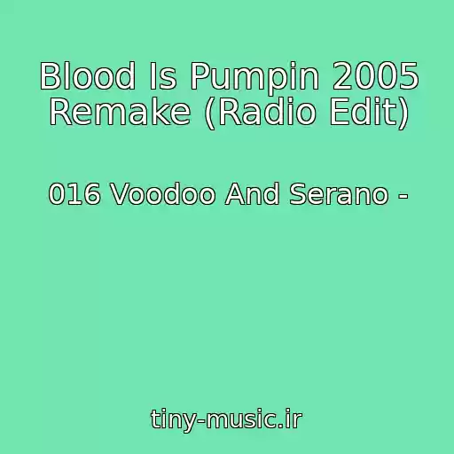 کاور آهنگ Blood Is Pumpin 2005 Remake (Radio Edit) از 016 Voodoo And Serano -