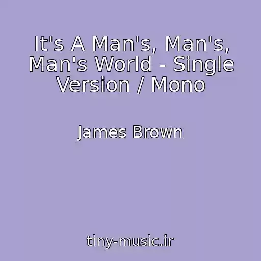 کاور آهنگ It's A Man's, Man's, Man's World - Single Version / Mono از James Brown