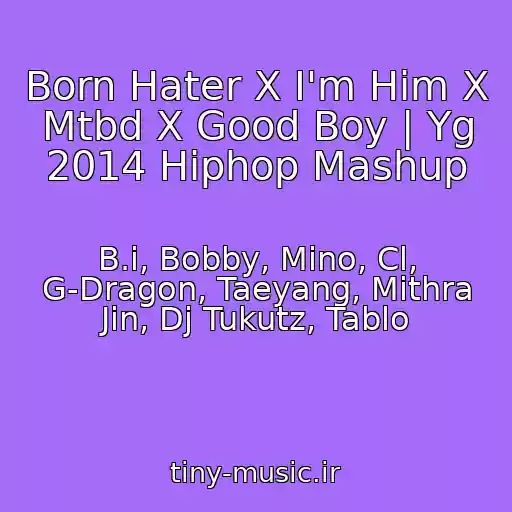 کاور آهنگ Born Hater X I'm Him X Mtbd X Good Boy | Yg 2014 Hiphop Mashup از B.i, Bobby, Mino, Cl, G-Dragon, Taeyang, Mithra Jin, Dj Tukutz, Tablo