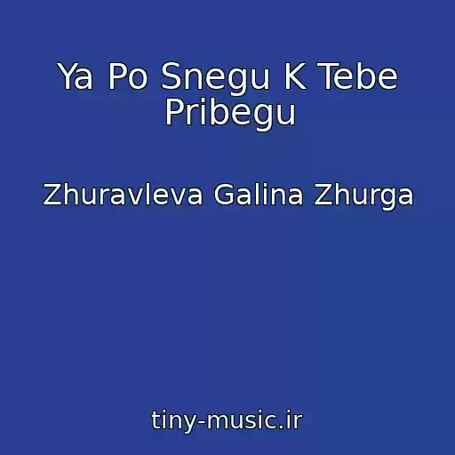 کاور آهنگ Ya Po Snegu K Tebe Pribegu از Zhuravleva Galina Zhurga