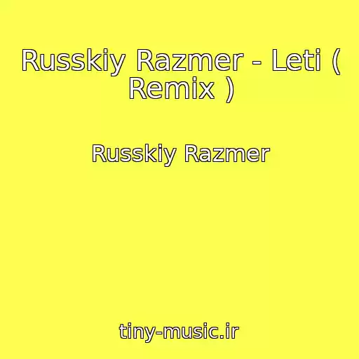 کاور آهنگ Russkiy Razmer - Leti ( Remix ) از Russkiy Razmer