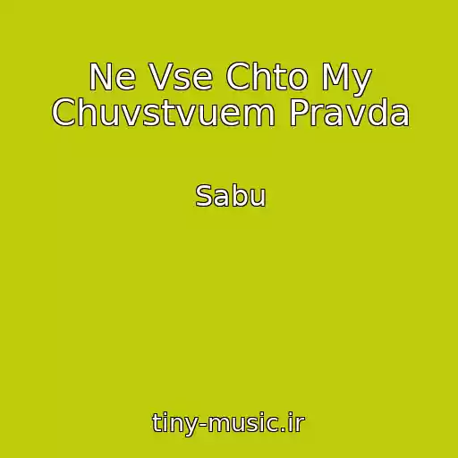 کاور آهنگ Ne Vse Chto My Chuvstvuem Pravda از Sabu