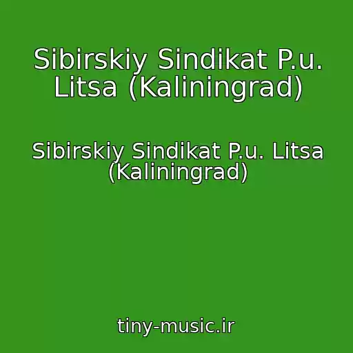 کاور آهنگ Sibirskiy Sindikat P.u. Litsa (Kaliningrad) از Sibirskiy Sindikat P.u. Litsa (Kaliningrad)
