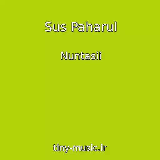 کاور آهنگ Sus Paharul از Nuntasii