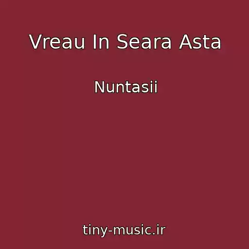 کاور آهنگ Vreau In Seara Asta از Nuntasii