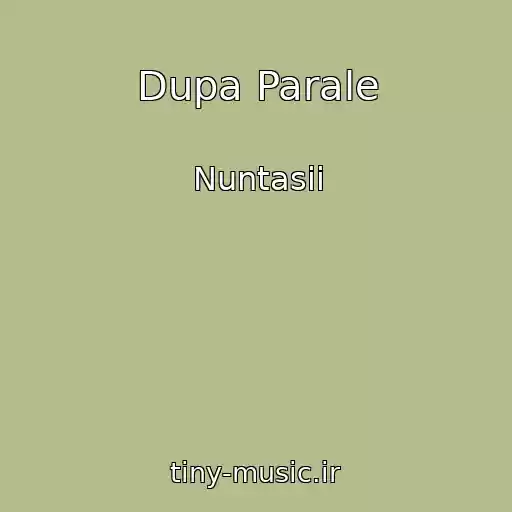 کاور آهنگ Dupa Parale از Nuntasii