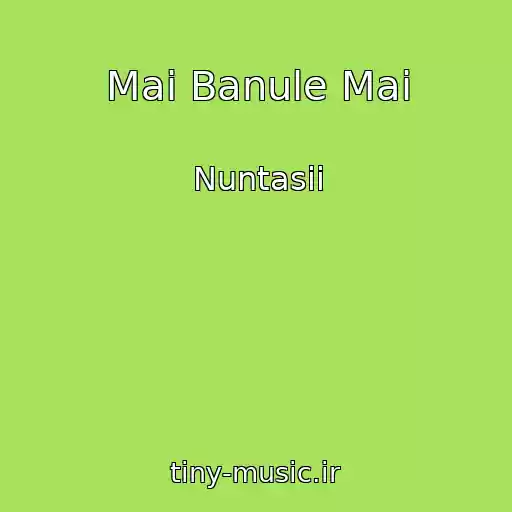 کاور آهنگ Mai Banule Mai از Nuntasii