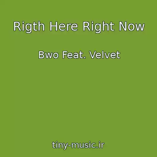 کاور آهنگ Rigth Here Right Now از Bwo Feat. Velvet