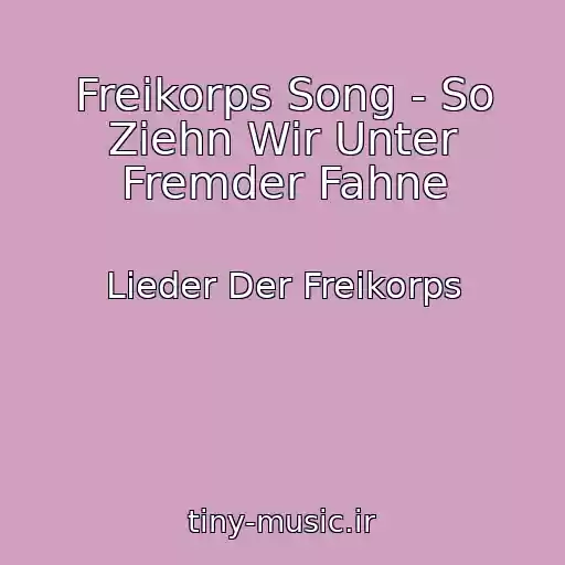 کاور آهنگ Freikorps Song - So Ziehn Wir Unter Fremder Fahne از Lieder Der Freikorps
