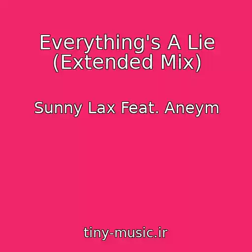 کاور آهنگ Everything's A Lie (Extended Mix) از Sunny Lax Feat. Aneym