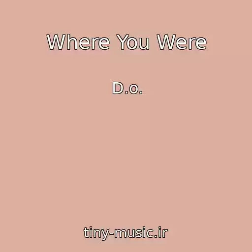 کاور آهنگ Where You Were از D.o.