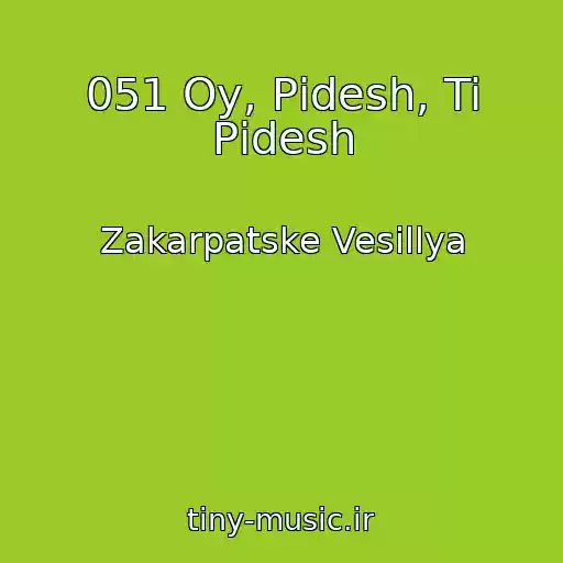 کاور آهنگ 051 Oy, Pіdesh, Ti Pіdesh از Zakarpatske Vesіllya