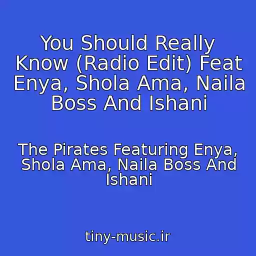 کاور آهنگ You Should Really Know (Radio Edit) Feat Enya, Shola Ama, Naila Boss And Ishani از The Pirates Featuring Enya, Shola Ama, Naila Boss And Ishani