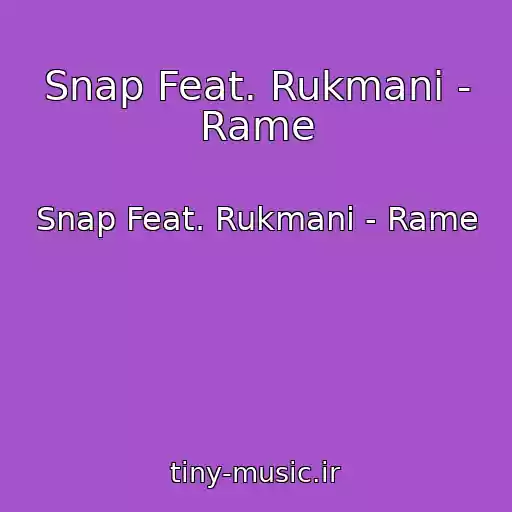 کاور آهنگ Snap Feat. Rukmani - Rame از Snap Feat. Rukmani - Rame