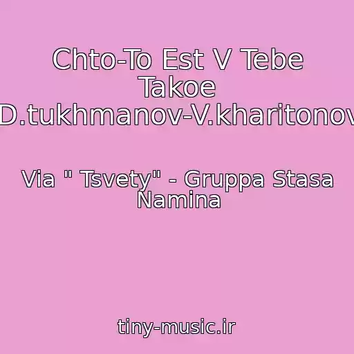 کاور آهنگ Chto-To Est V Tebe Takoe (D.tukhmanov-V.kharitonov) از Via " Tsvety" - Gruppa Stasa Namina
