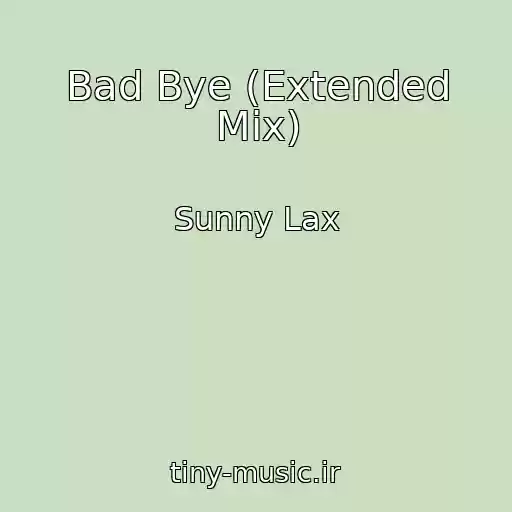 کاور آهنگ Bad Bye (Extended Mix) از Sunny Lax