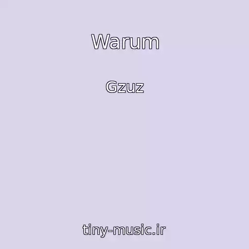 کاور آهنگ Warum از Gzuz