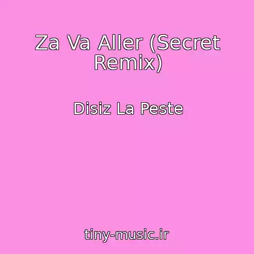 کاور آهنگ Za Va Aller (Secret Remix) از Disiz La Peste