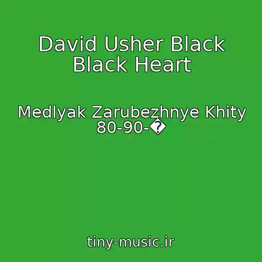 کاور آهنگ David Usher Black Black Heart از Medlyak Zarubezhnye Khity 80-90-�