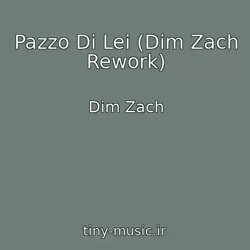 کاور آهنگ Pazzo Di Lei (Dim Zach Rework) از Dim Zach