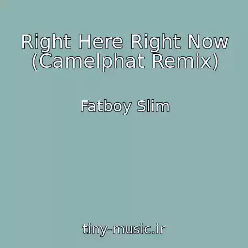 کاور آهنگ Right Here Right Now (Camelphat Remix) از Fatboy Slim