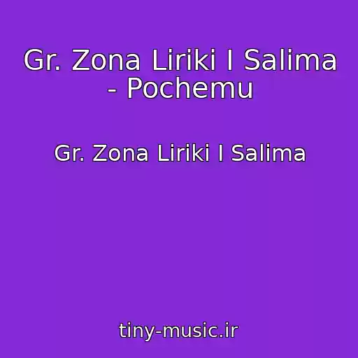 کاور آهنگ Gr. Zona Liriki I Salima - Pochemu از Gr. Zona Liriki I Salima