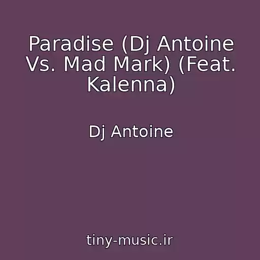 کاور آهنگ Paradise (Dj Antoine Vs. Mad Mark) (Feat. Kalenna) از Dj Antoine