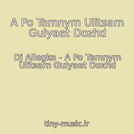کاور آهنگ A Po Temnym Ulitsam Gulyaet Dozhd از Dj Allegka - A Po Temnym Ulitsam Gulyaet Dozhd