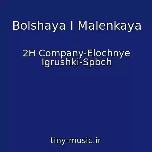 کاور آهنگ Bolshaya I Malenkaya از 2H Company-Elochnye Igrushki-Spbch