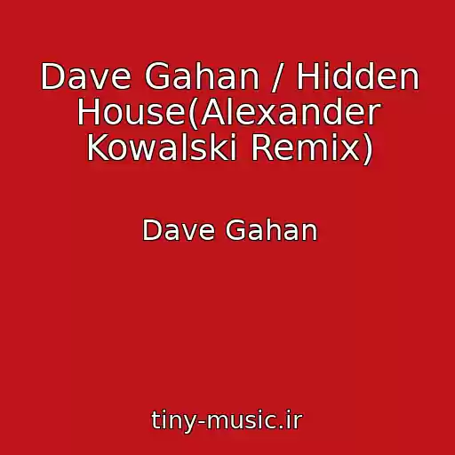 کاور آهنگ Dave Gahan / Hidden House(Alexander Kowalski Remix) از Dave Gahan