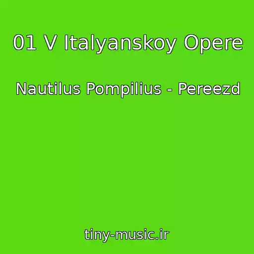 کاور آهنگ 01 V Italyanskoy Opere از Nautilus Pompilius - Pereezd
