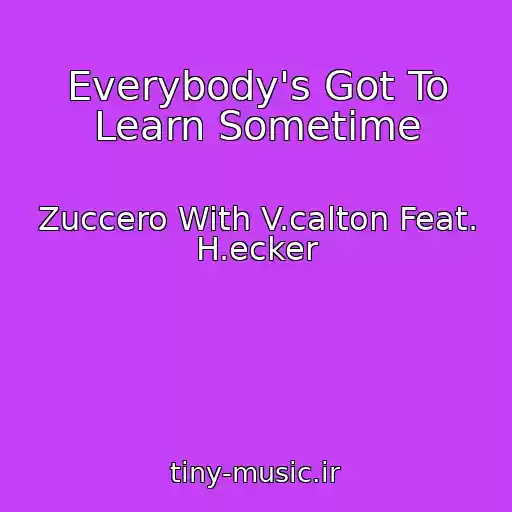 کاور آهنگ Everybody's Got To Learn Sometime از Zuccero With V.calton Feat. H.ecker