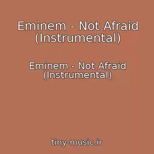 کاور آهنگ Eminem - Not Afraid (Instrumental) از Eminem - Not Afraid (Instrumental)