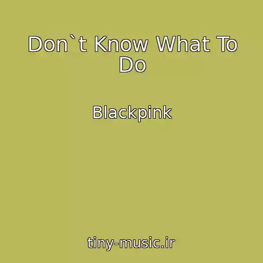 کاور آهنگ Don`t Know What To Do از Blackpink