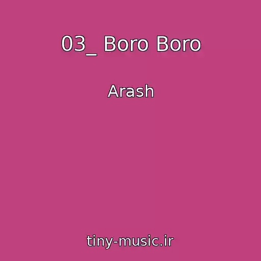 کاور آهنگ 03_ Boro Boro از Arash