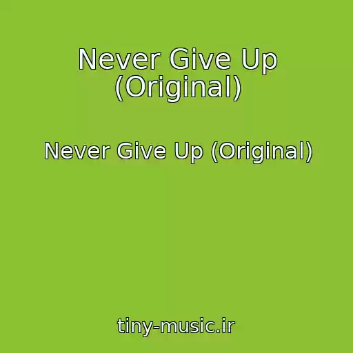 کاور آهنگ Never Give Up (Original) از Never Give Up (Original)