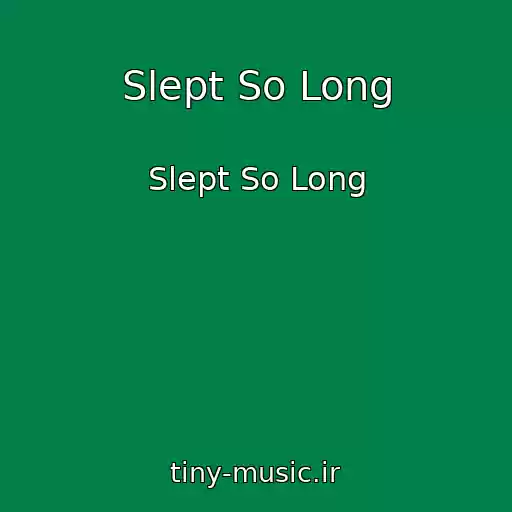 کاور آهنگ Slept So Long از Slept So Long
