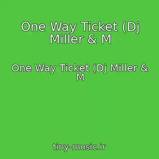 کاور آهنگ One Way Ticket (Dj Miller & M از One Way Ticket (Dj Miller & M