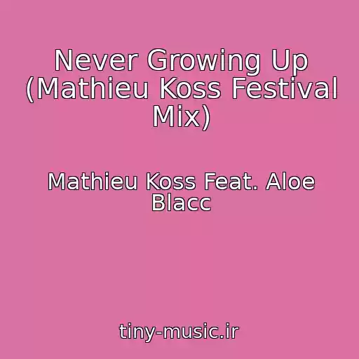 کاور آهنگ Never Growing Up (Mathieu Koss Festival Mix) از Mathieu Koss Feat. Aloe Blacc