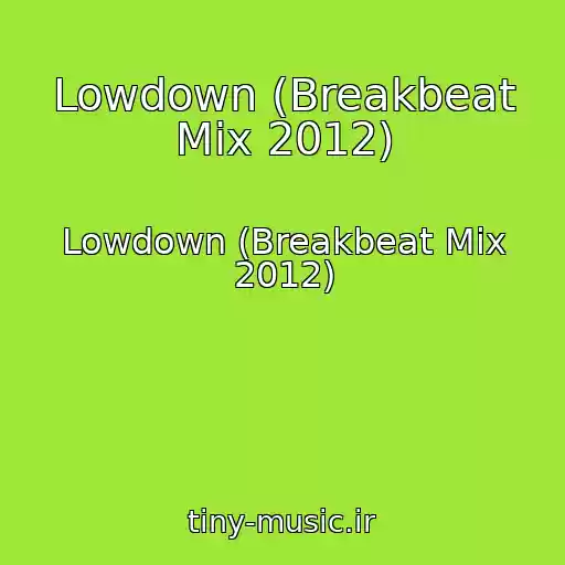 کاور آهنگ Lowdown (Breakbeat Mix 2012) از Lowdown (Breakbeat Mix 2012)