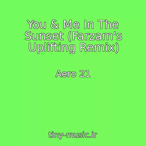 کاور آهنگ You & Me In The Sunset (Farzam's Uplifting Remix) از Aero 21