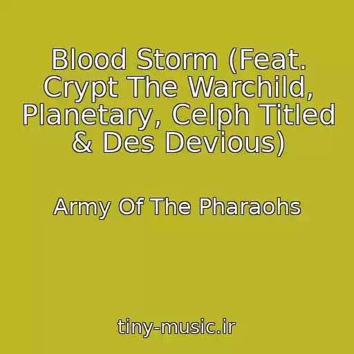 کاور آهنگ Blood Storm (Feat. Crypt The Warchild, Planetary, Celph Titled & Des Devious) از Army Of The Pharaohs