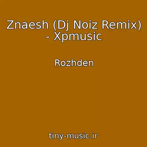 کاور آهنگ Znaesh (Dj Noiz Remix) - Xpmusic از Rozhden