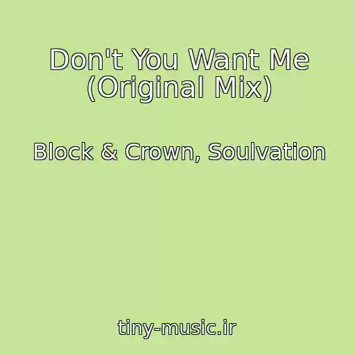 کاور آهنگ Don't You Want Me (Original Mix) از Block & Crown, Soulvation