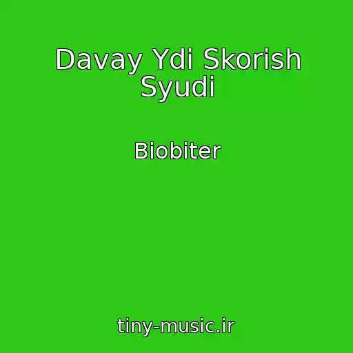کاور آهنگ Davay Ydi Skorіsh Syudi از Biobiter
